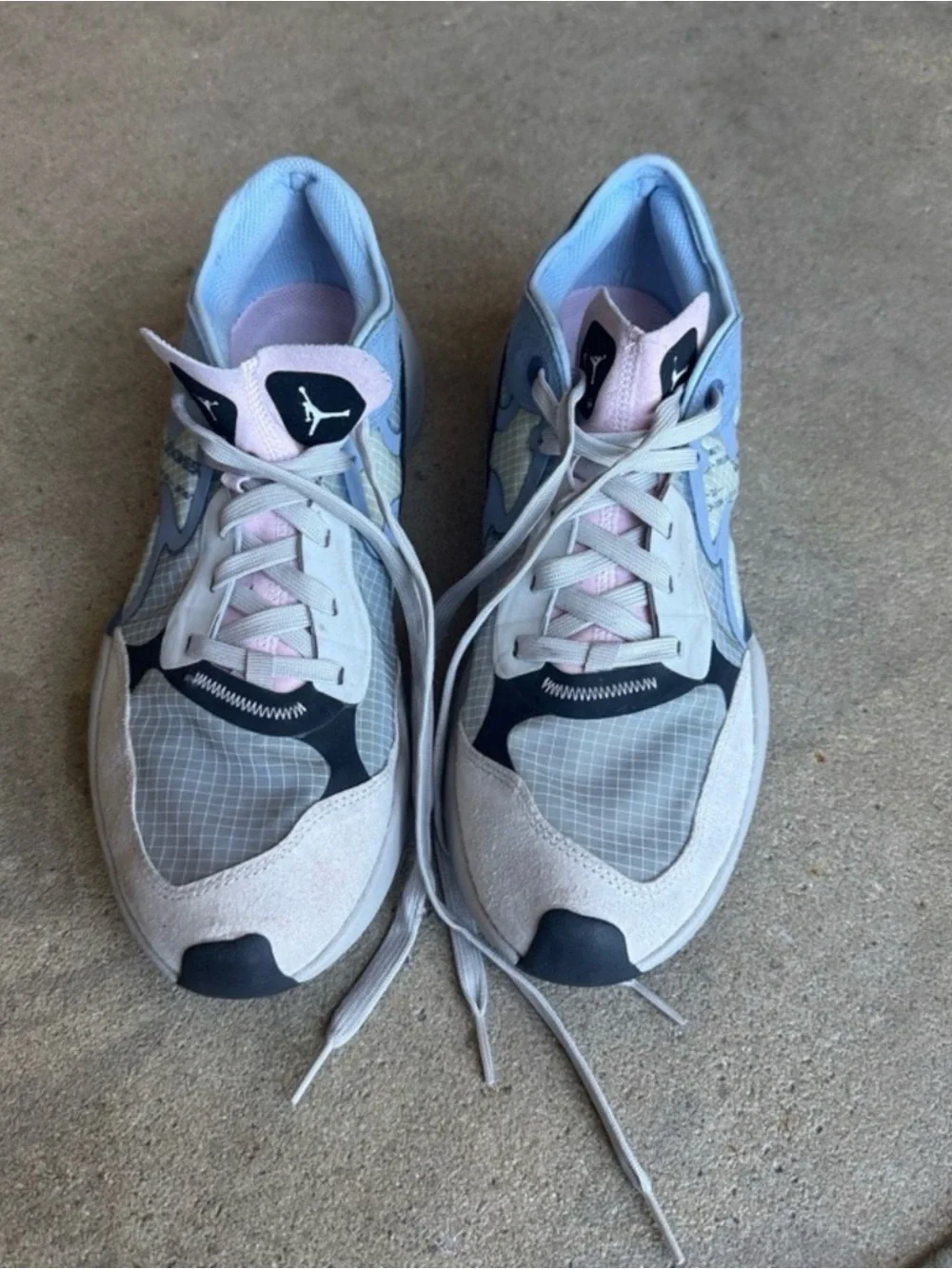 Jordan Women's Pastel Blue & Pink Retro Runner Sneakers